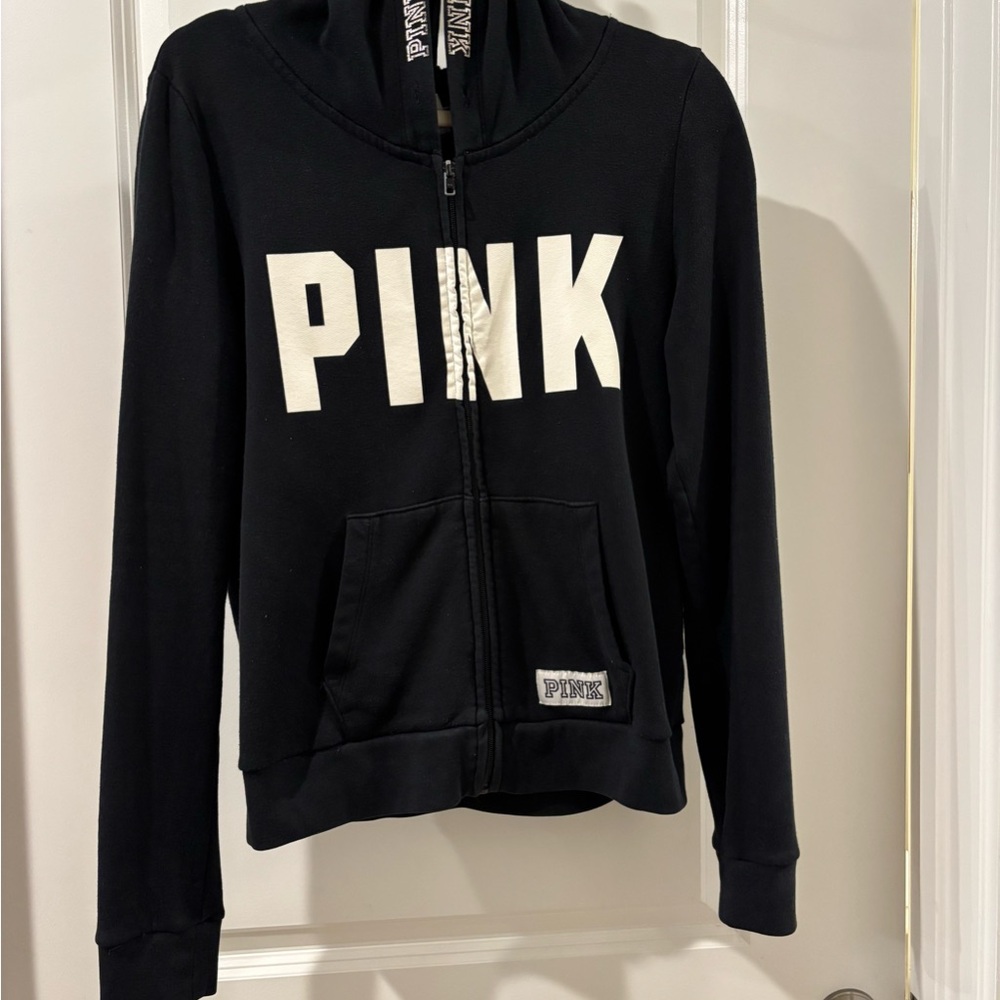 Black PINK Zip-Up Hoodie